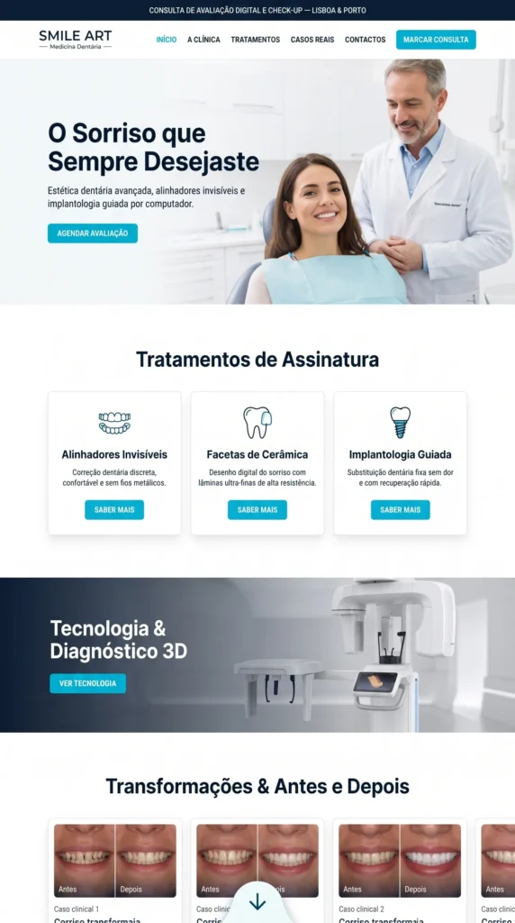 Design de interface de site para atelier de arquitetura e interiores — Digitalleke