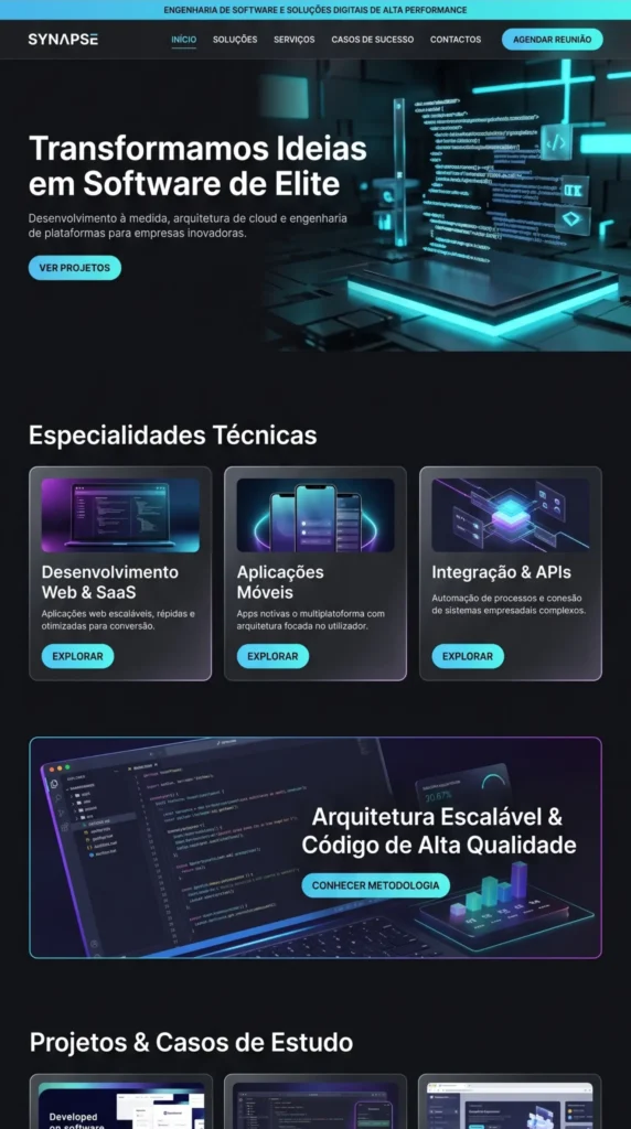 Design de interface de site para escritórios ou empresas de DESENVOLVIMENTO & ENGENHARIA DE SOFTWARE - Digitalleke